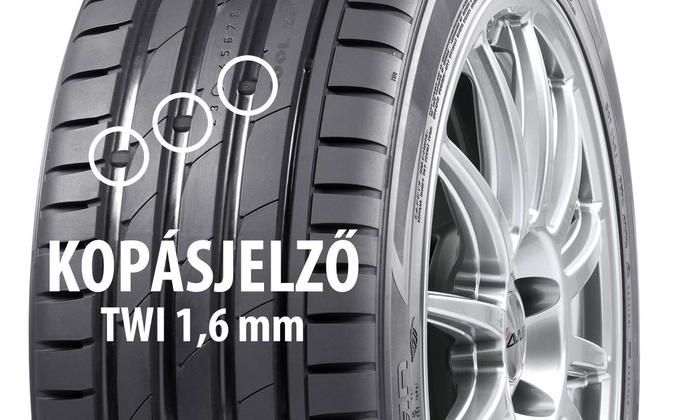 Nyári gumi profilmélység